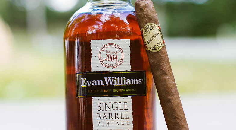 Evan-Williams-Single-Barrel-and-Brick-House-Cigar