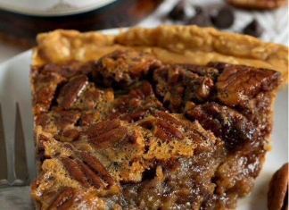 Chocolate Bourbon Pecan Pie chocolate