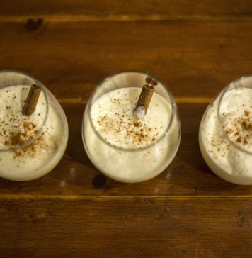 Homemade Bourbon Eggnog