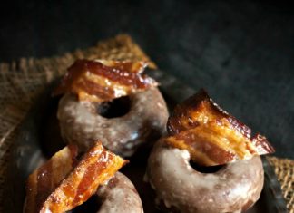 Maple Bourbon Bacon Chocolate Donuts