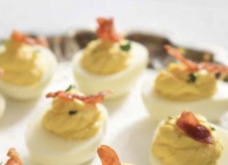 Here’s How to Make Deviled Eggs with Country Ham from “The Bourbon Country Cookbook”