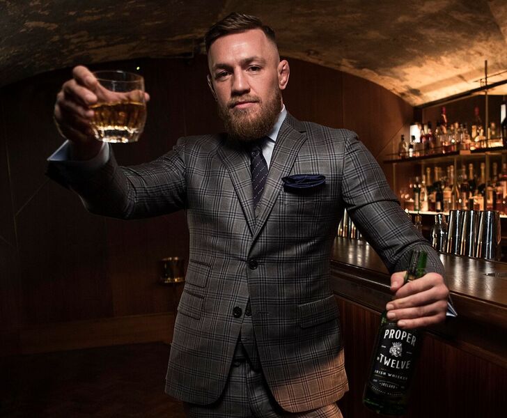 Conor McGregor and his new Proper No. Twelve Irish Whiskey.