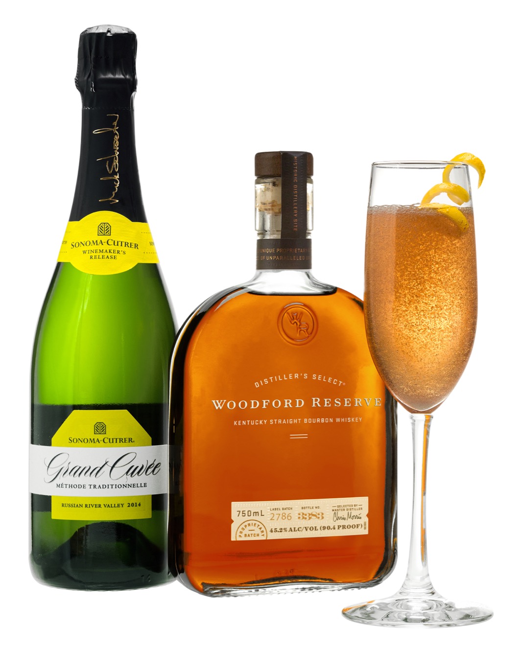 Woodford Reserve and Sonoma-Cutrer Seelbach Cocktail