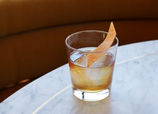 Your Fall Brunch Cocktail Calls for Meat The Nebuchadnezzar: a lamb fat washed bourbon cocktail from Bavel in Los Angeles.