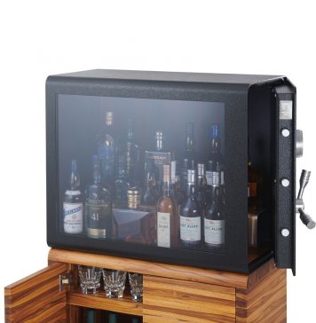 This Whisky Vault Has Bulletproof Glass to Protect Your Best Bottles Whisky Vault Bottle Safe.