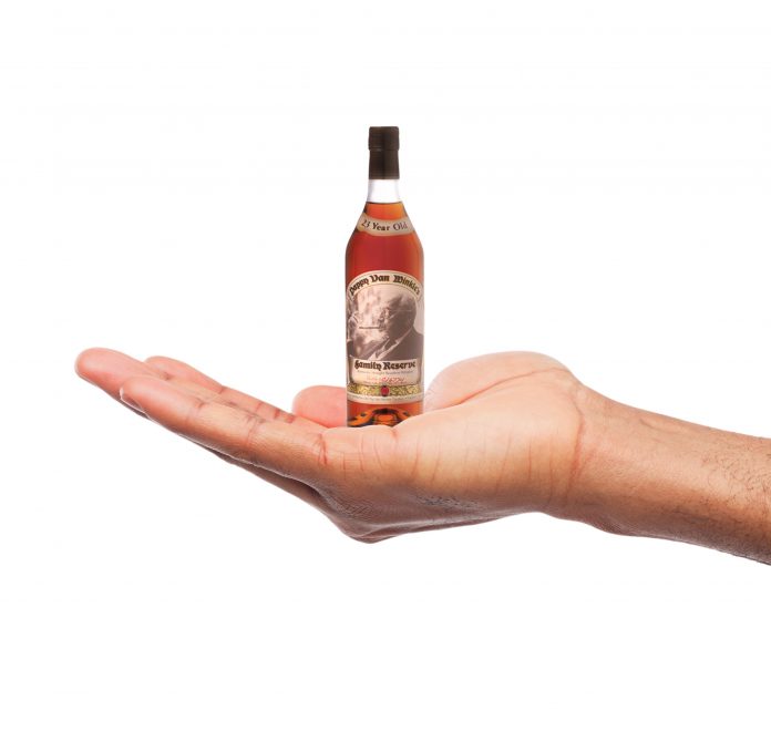 Pappy Van Winkle 23-Year in new 50ml size. Photo definitely not courtesy of Buffalo Trace.