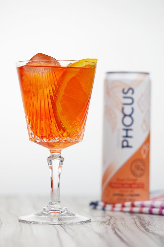 The Boulevard Spritz, with Phocus Sparkling Water.