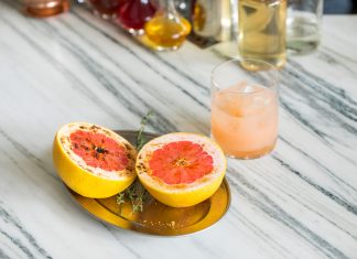 Why You Should be Injecting Bourbon Into Your Grapefruit The Brown Derby. Photo by Jakob Layman.