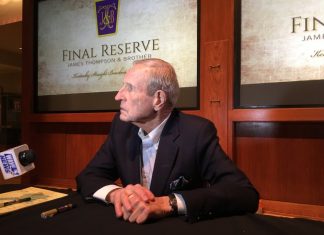 Buddy Thompson, The Man Behind The Oldest Bourbon Ever Bottled, Has Passed Away James "Buddy" Thompson at the Frazier Museum.