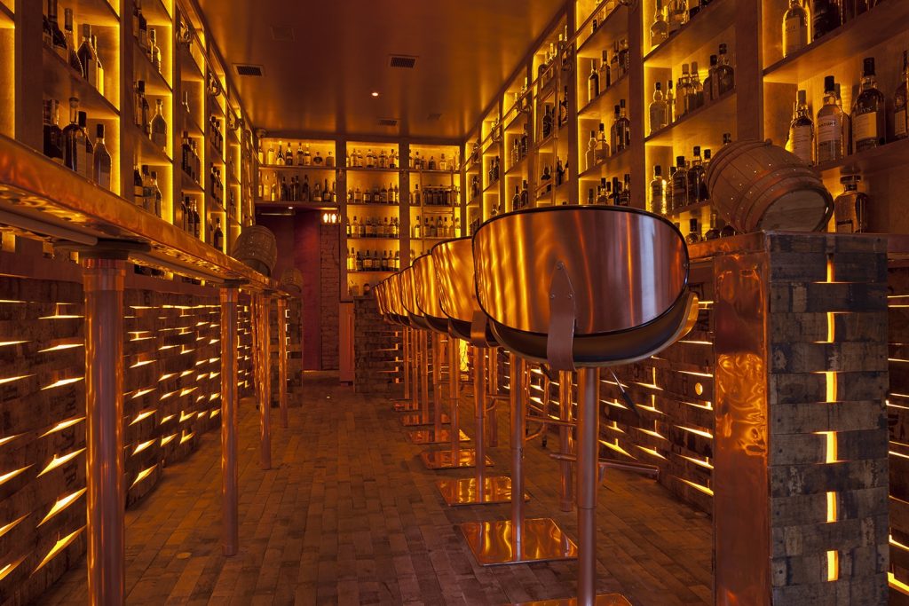 The massive selection in the modestly-sized Copper & Oak bar. Photo Courtesy Copper & Oak.