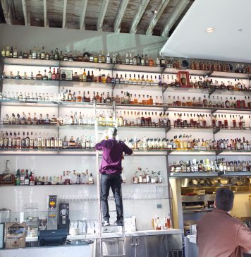 Where to Drink: Hard Water in San Francisco The wall of whiskies at Hard Water in San Francisco. Courtesy Hard Water.