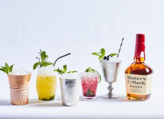 Maker’s Mark Mint Julep Month Brings Fresh Takes on the Quintessential Derby Cocktail Mint Julep Month cocktails photographed by Peter Frank Edwards