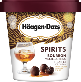 Haagen Dazs Bourbon Vanilla Bean.