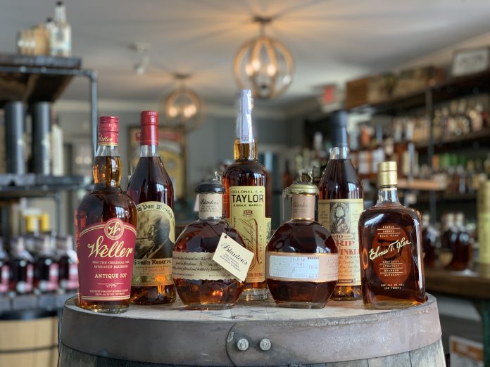 IMG_1361 Blanton's, Weller, and more may soon be in better supply as Buffalo Trace moves along with its expansion. Photo courtesy Justins' House of Bourbon.