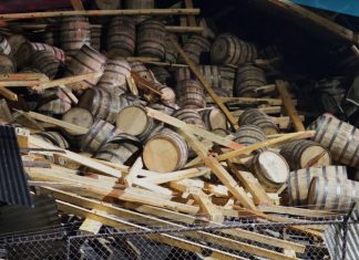 A Warehouse at O.Z. Tyler Distillery Partially Collapsed, Spilling 4,000 Barrels of Whiskey