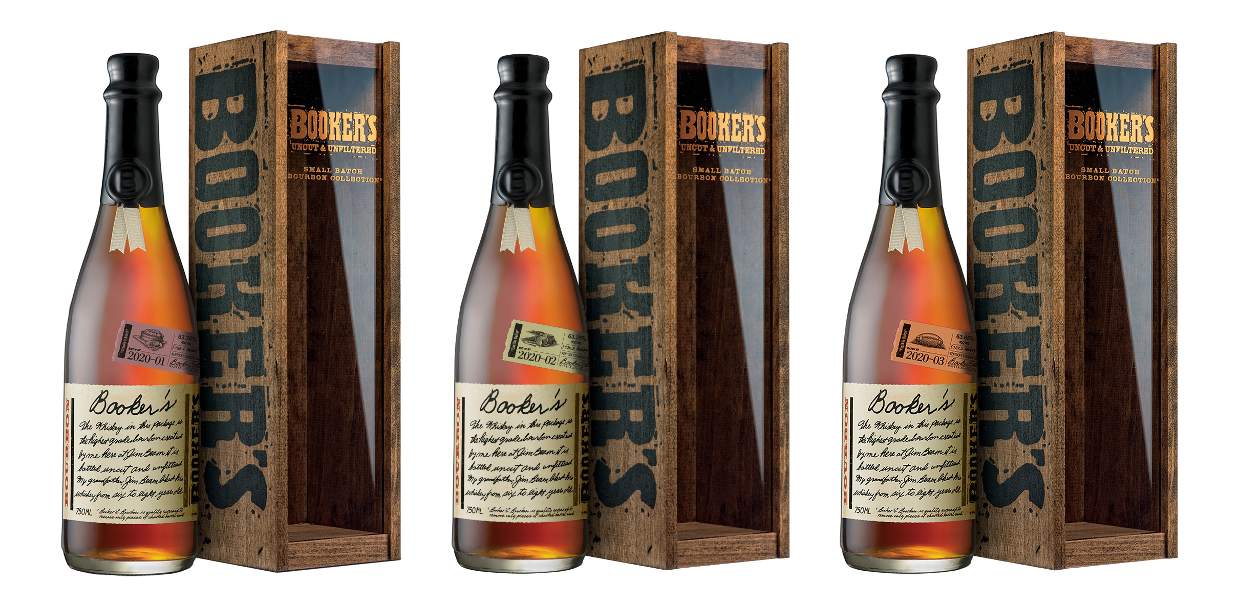 Booker's Uncut & Unfiltered Small Batch Bourbon Collection Box Only No Bottle 