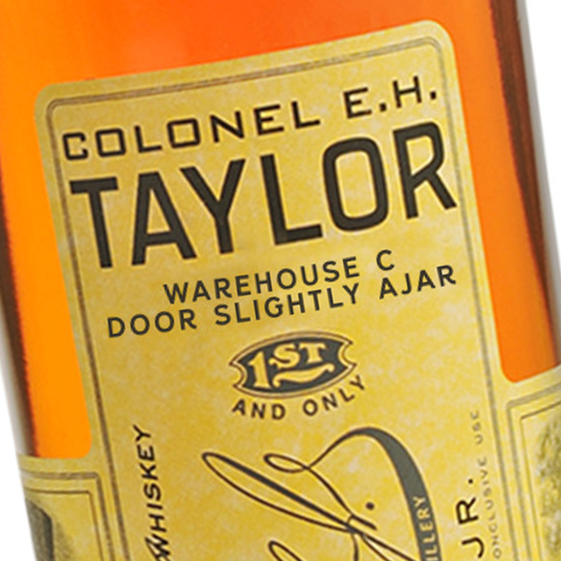 E.H. Taylor Warehouse C Door Slightly Ajar April 1, 2021 Release. Courtesy Wheatly Vodka.