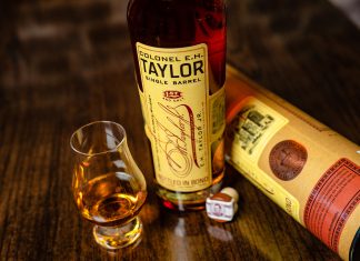 Chris Stapleton is Auctioning This Delicious E.H. Taylor Single Barrel for Disaster Relief E. H. Taylor Single Barrel Bourbon Chis Stapleton Charity Bottle