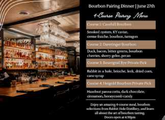 Rabbit Hole Distillery 4 Course Food & Drink Pairing set for Louisville’s ‘North of Bourbon’