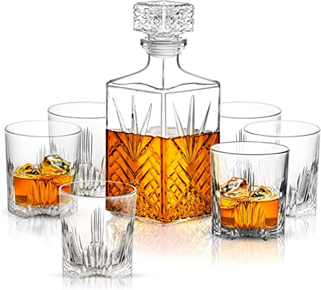Italian made decanter and glass set