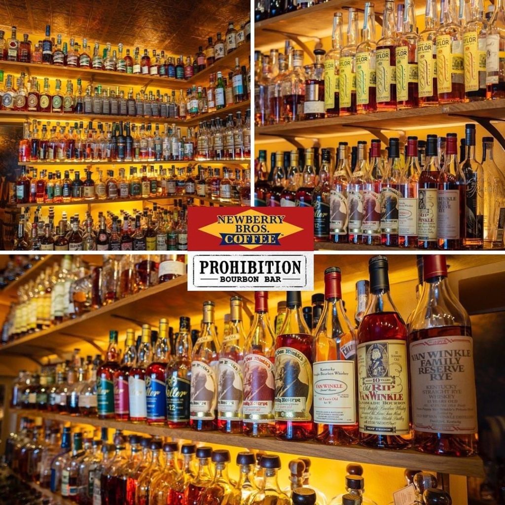 Best Bourbon Bars, Newsberry Bros Coffee and Prohibition Bourbon Bar