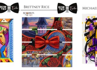 NOW RUNNING: Bourbon with HeART Presents World’s First Bourbon Barrel Bow Tie Art Exhibit Bourbon