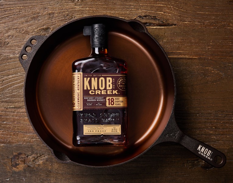 NEW RELEASE: 2023 Knob Creek 18 Year Bourbon plus Limited Ed. Knob Creek Cast  Iron Skillet