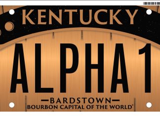 New Bourbon Customized License Plate Available For All Kentuckians bardstown