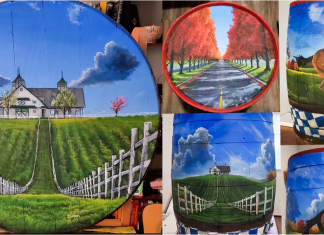 Stunning Bourbon Barrel Art Display Unveils Today in Bourbon Country’s Lexington, KY. Live Auction on May 10th. barrel